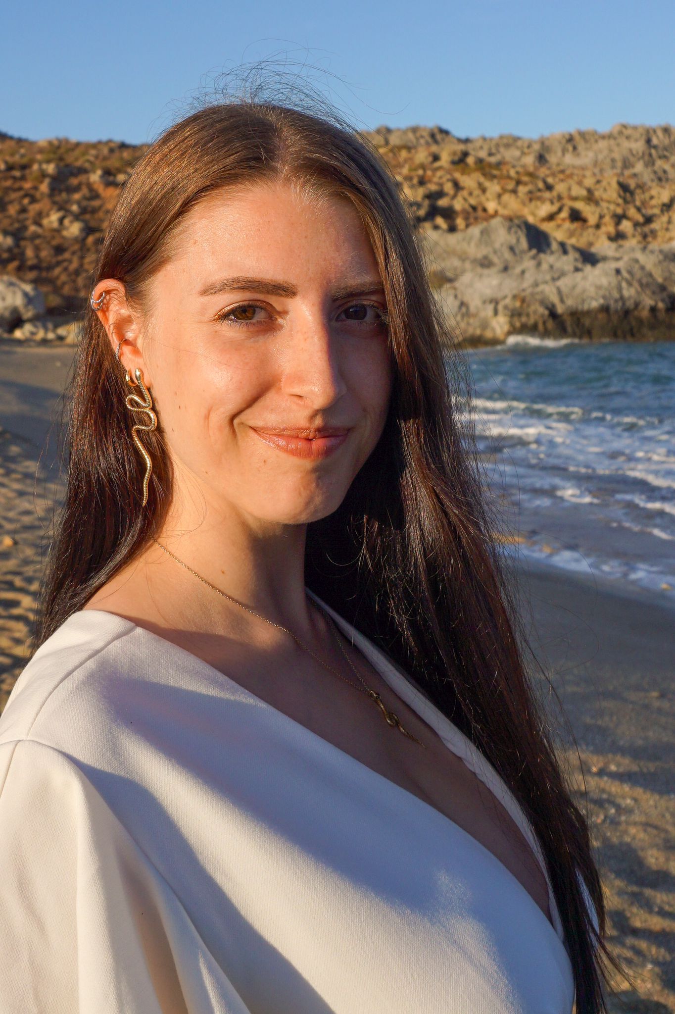 Portrait of Anki at the beach